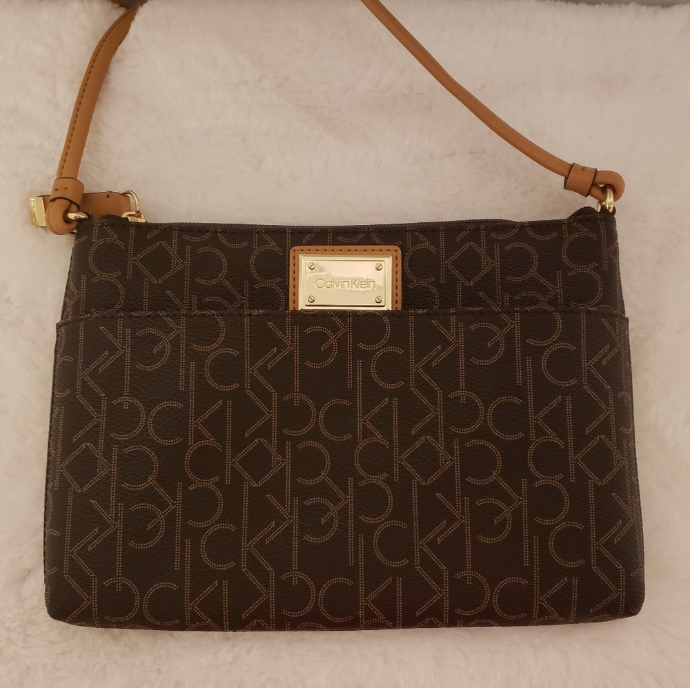 Calvin  Klein Crossbody Bag - Brown & Tan